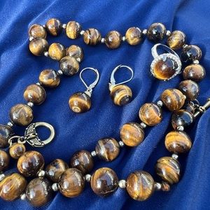 Tiger Eye jewelry set